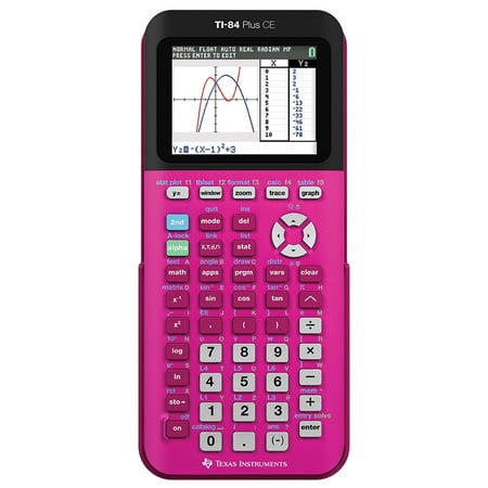 TI-84 Plus CE Graphing Calculator, Pink (Best Budget Graphing Calculator)