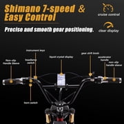 Electric Bikes,Electric Mountain Bike,Akez SUPER73 S1 Ebike with 750W Peak Motor,7-speed,48V 13AH Battery,Dual Hydraulic Brakes,Full Shock Absorption,Electric Dirt Bike for Adult Outdoor,Green