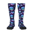 thumbnail image 1 of Balery Skull flower funny Calcetines novedosos Calcetines deportivos Calcetines hasta la rodilla Calcetines de algodón Calcetines originales y geniales, 1 of 6