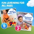 thumbnail image 2 of Peg Board Skoolzy Toddler de 34 piezas con cordón y bolsa de 2 a 4 años, 2 of 8