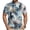 Blue, variant on Mens Cycling Jersey Cycling Shirt Short Sleeve Bike Riding Shirt, Camouflage Patterned Sportswear with 3 Rear Pockets, Breathable Quick Dry Top for Biking, Stand Collar Athletic Blouse