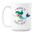 thumbnail image 1 of Sarcastic Where The People Aren't feat. a Mermaid Coffee & Tea Mug (15oz), 1 of 6