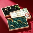 thumbnail image 2 of relayinert Wood Impact-resistant Jewelry Display Tray Wide Application Non-toxic Odorless Exquisite Craft Green 1Set, 2 of 6