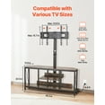 thumbnail image 3 of Soporte para TV VEVOR de 45" con soporte para televisores de hasta 75", centro de entretenimiento con toma de corriente y luces LED, consola de TV de altura ajustable con soporte y gabinetes de, 3 of 9