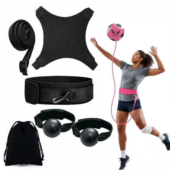 Volleyball Rebound Belt Trainer - Solo Practice Tool, Volleyball Training Equipment Aid to Master Serving Spike, Serve, Set & Pass Like a Pro
