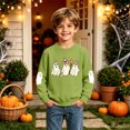 thumbnail image 7 of Futezty Boys Girls Halloween Shirts Kids Ghost Graphic Tees Raglan Long Sleeve T-Shirt 2T-7T, 7 of 7