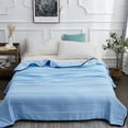 thumbnail image 3 of PATLOLLAV Cooling Summer Blanket,Lightweight Water Washed Cotton Cooling Comforter for Hot Sleepers and Night Sweats,Reversible Cooling Quilt,Breathable Fiber Quilt, 3 of 5