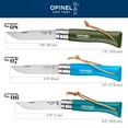 thumbnail image 5 of Opinel Colorama Series No. 8 - Stainless Steel Everyday Carry Folding Pocket Knife with Leather Strap, Painted Hornbeam Handles, 5 of 6