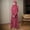 Brick Red, variant on Girls Modest Dress with Wave Ruffle Trim Kids Crewneck Solid Color Long Robe Gown Children's Middle Eastern Style Prayer Abaya Soft Breathable Kaftan Dress for Girls