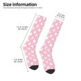 thumbnail image 2 of Vsdgher Pink Cartoon Bear Knee Socks, High Socks Long Stretchy Sock Women Knee High Stocking, Long Socks for Women, 2 of 6