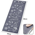 thumbnail image 4 of Floral Kitchen Mat Cushioned Anti-Fatigue, Flowers Kitchen Runner Rug Non Slip Hallway Rug, Farmhouse Standing Desk Mat Waterproof Kitchen Floor Comfort Mats for Sink Home Office, 20 x 48 Inch, 4 of 6