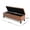 Brown,Cognac, variant on Large Ottomans, HAYES ARMED STORAGE BENCH, Gray Ottomans With Storage,Fabric,Foam,Solid Wood Fabric Ottomans, Furniture Primary Living Space Ottomans
