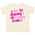 thumbnail image 3 of Inktastic My Aunty Loves Me with Hearts and Kiss Boys or Girls Toddler T-Shirt, 3 of 5