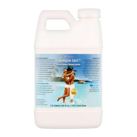 1/2 Gallon Belloccio Simple Tan 12% DHA Sunless Airbrush Spray Tanning