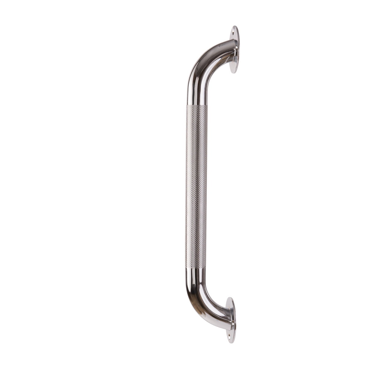 DMI Textured Shower Handle, Shower Assist Handle - Grab Bar for Bathroom Shower - Shower Grab Bar for Handicap and Elderly for Bathtub and Shower Safety, Rust-Resistant Steel, 16', Silver