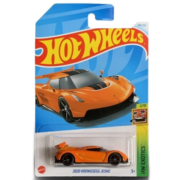 Coche Hot Wheels Koenigsegg Jesko fundido a escala 1:64 naranja