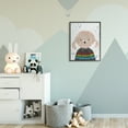 thumbnail image 4 of Stupell Industries Hipster Dog Knit Shirt Poodle Funny Animal Painting Drawings Black Framed Art Print Wall Art, 24x30, by Melissa Wang, 4 of 7