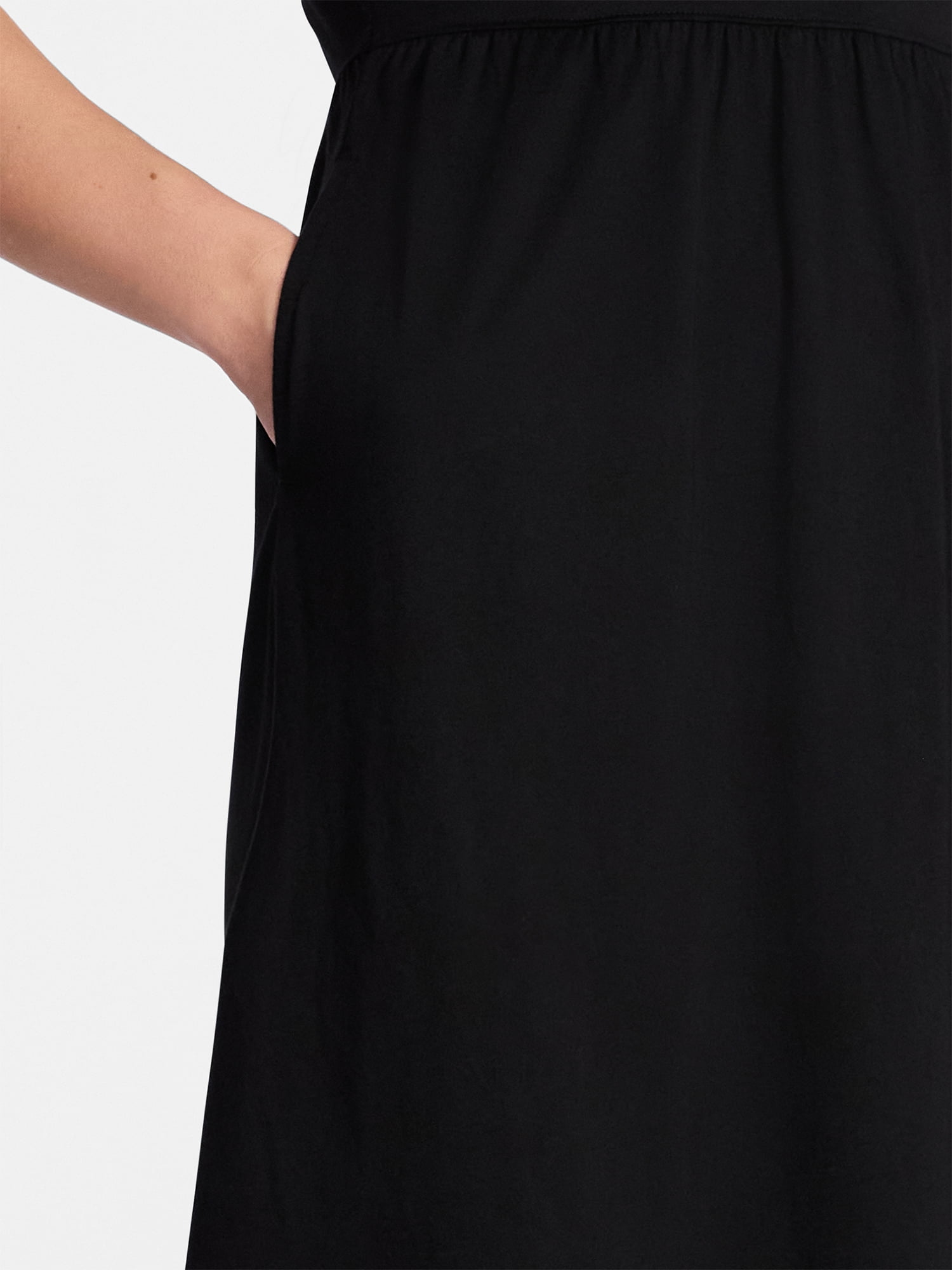 Time and Tru Women's Sleeveless Tiered Knit Dress, XS-XXXL