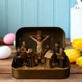 thumbnail image 4 of 2026 New 3PCS Mini Christmas & Easter Nativity Set in a Tin Box - Mini Easter Jesus Classic Scenes - Small Pocket Nativity Sets & Figures, Easter Decoration Indoor for Home Gifts Decor, 4 of 6
