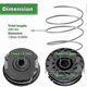 thumbnail image 2 of 4Pcs F016800351 Mower Spool Set Compatible For BOSCH ART 24/27/30/30-36 LI, 1.6mm Nylon Line, Grass Trimmer Spool, 2 of 5