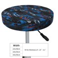 thumbnail image 2 of Uemuo Blue Sports Car Pattern Round Bar Stool Seat Covers Washable Stool Cushion Slipcover Elastic Bar Chair Covers-14 inch, 2 of 7