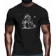 thumbnail image 2 of Camisetas gráficas vintage de manga corta con diseño de muñeco de nieve navideño para hombre, 2 of 8
