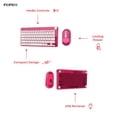 thumbnail image 4 of Incipio Translucent Slim Wireless Keyboard and Mouse Combo, 2.4 Ghz Wireless, Multimedia Controls, Compact Layout -Irisdescent, 4 of 15