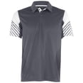 thumbnail image 3 of Holloway Sportswear M Arc Polo Carbon/White 222548, 3 of 4