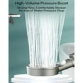 thumbnail image 4 of G JGOOHigh Pressure 5-Mode Filtered Shower Head (Filtered Shower Head + 5 Extra Filters), 4 of 7