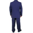 thumbnail image 4 of Stylish 2pc. Men's Regular Fit Dress Suit with 1 Free Pair of Socks - Purple 38R, 4 of 6