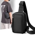 thumbnail image 2 of Bolso de pecho para hombre, moderno, multifuncional, repelente al agua, bolso de hombro, bolso cruzado de moda de calle, bolso pequeño simple, bolso para hombre, 2 of 5