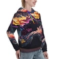 thumbnail image 6 of Honeii Explosive Fluid Splash Art Pattern Womens Oversized Hoodies Long Sleeve Sweatshirts Pullover Fall Outfits with Pocket-X-Large, 6 of 7