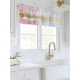 thumbnail image 3 of Valances for Windows Abstract Rod Pocket Cafe Window Treatments Valance Curtains for Kitchen Bathroom Laundry Basement Windows 60"x14", 3 of 9