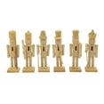 thumbnail image 5 of Dualoai 6x Christmas DIY Nutcracker Figure DIY Blank Unpainted Nutcrackers Paint Your Own Mini Wooden Nutcracker Figure for Xmas Tree, 5 of 9
