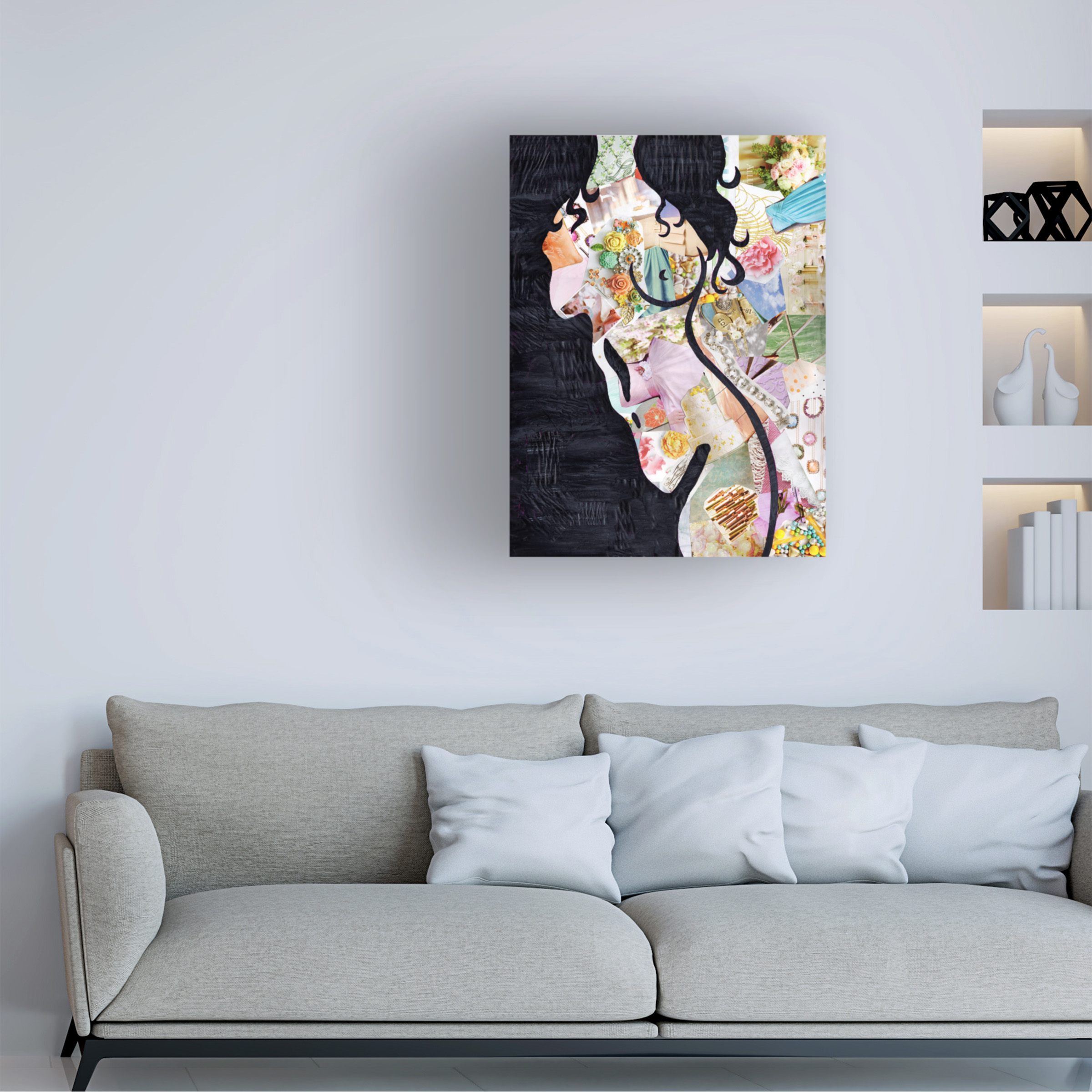Trademark Fine Art 'Brunette' Canvas Art by Artpoptart