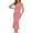 Floral Pink, variant on Women's Summer Floral Midi Tank Dress Sleeveless Strappy Ruffle Hem Smocked Bodycon Dresses