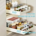 thumbnail image 2 of 1PC Kitchen Storage Rack with Slide Rails Pull-out Kitchen Drawer Type Storage Tray Spice Box Storage Rack Cabinets Organizer, 2 of 10