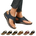thumbnail image 2 of Ketyyh-chn99 Womens Sandals Dressy Shoes Ladies Slippers Dressy Wedge Sandals Women's Platform Sandals Casual Summer Comfortable Wedges Shoes Navy,9, 2 of 5