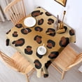 thumbnail image 2 of Gold and Brown Of Leopard Print Square Tablecloth,Waterproof Square Table Cover,Wipeable Spillproof Washable Table Cover for Home Kitchen Party Decor 52"x52"(132x132cm), 2 of 6