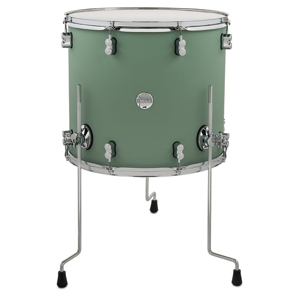 PDP Concept Maple 16x18 Floor Tom Satin Seafoam Finish Ply with Chrome Hardware