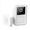 M9 White, variant on DUANJY Smart Video Doorbell, Smart Doorbell Set with Battery Push Button & Receiver for Two-Way Talk & Voice Change, Cloud Storage Family Sharing Door Chime with 38 melodies, Black