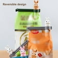 thumbnail image 4 of Billuyoard Bolsa de almacenamiento de alimentos de animales de dibujos animados, Clip de sellado, plástico PP, adorable sellador a prueba de humedad, pinza Cocina y Comedor Azul rosado Billuyoard HA011447-02, 4 of 6