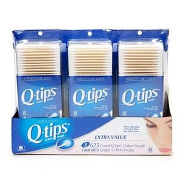 QTips UNI316086912 QTip Cotton Swabs 625 Count, Case Of 12