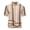 #730-Khaki, variant on Ceisia Vertical Stripe Knit Top Men's Slim Fit Short Sleeve Casual Shirt Black L Gifts