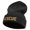 Black, variant on Golden Rescue Squad Embroidered 12 Inch Long Knitted Beanie - Black OSFM
