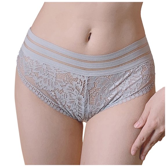 Bigersell Boy Shorts Underwear for Women Clearance Cotton Briefs Women High Cut Panty Style P-287 Cotton Plus Size Panties Ladies Thongs Briefs Mid Waist Women's Briefs Gray One Size