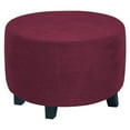 thumbnail image 2 of jifeng Housse Extensible pour Canapé Bas Rond, Protecteur Élastique, Décoration Intérieure Rouge, 2 of 8