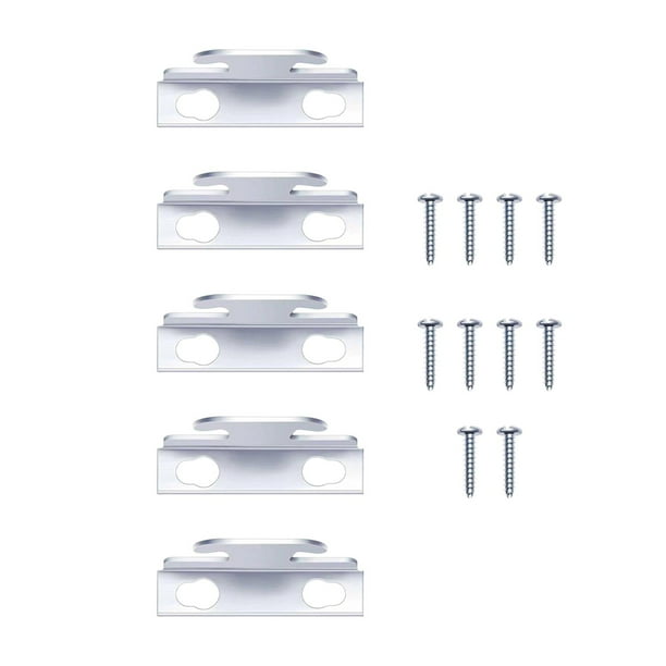 Soportes para Barra de Cortina, Ganchos para Barra de Cortina, Metal Resistente, Fácil de Instalar, Colgador de Soporte para Barra de Cortina de Venta 5 piezas
