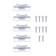 thumbnail image 1 of Soportes para Barra de Cortina, Ganchos para Barra de Cortina, Metal Resistente, Fácil de Instalar, Colgador de Soporte para Barra de Cortina de Venta 5 piezas, 1 of 9