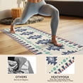 thumbnail image 4 of Colorful Geometric Triangle Diamond Pattern Hot Yoga Mat Towel Non Slip for Hot Yoga - Quick-Drying Yoga Mat Cover with 4 Corner Pockets with Travel Bag - Hot Yoga Towel Non Slip 74"x26", 4 of 6